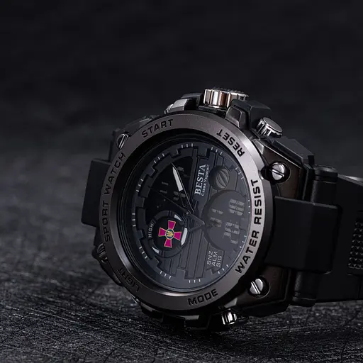 Наручний годинник чоловічий Besta Tattoo Black (2989) - фото 3
