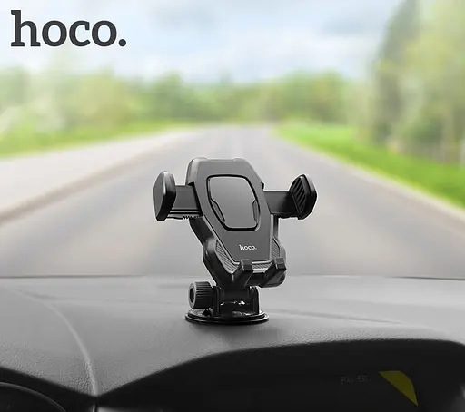 Автотримач для телефона HOCO CA31 cool run suction cup car holder Black - фото 8