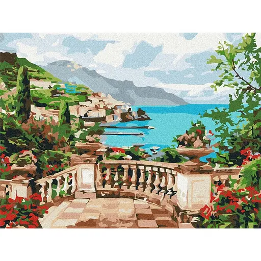 Картина по номерам на підрамнику Brushme Вид на море - фото 1