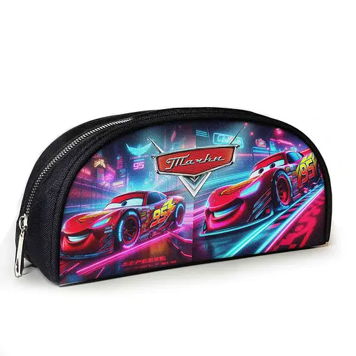 Пенал шкільний з принтом Тачки Блискавка МакКвін 23х10х8 см дитячий для дівчинки, хлопчика (3935)