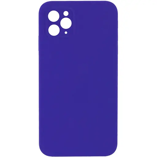 Чохол Epik Silicone Case Square Full Camera Protective AA NOLOGO для Apple iPhone 11 Pro Max 6.5 Фіолетовий/Ultra Violet - фото 1