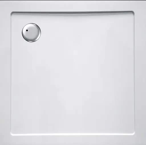 Душевой поддон Volle Compuesto 80x80x3,5 см квадратный white 4487.12808007 белый - фото 1