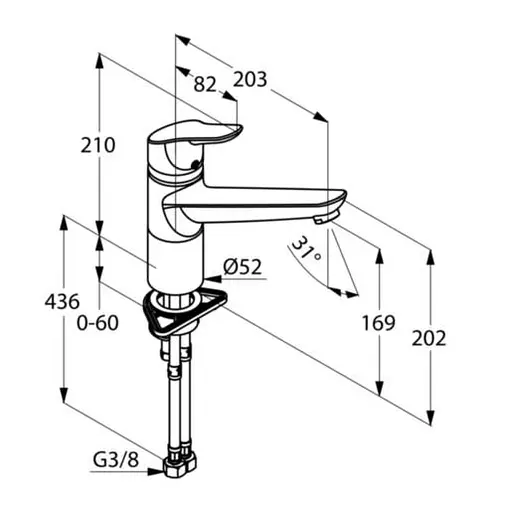 Смеситель для кухни Kludi Objekta 325740575 - фото 2