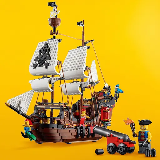 Уценка. Конструктор LEGO Конструктор LEGO Creator 3 v 1 Пиратский корабль 1264 деталей (31109) - фото 10
