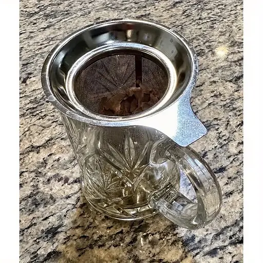 Ситечко для заваривания чая и кофе из нержавеющей стали (диаметр сита 8.8 см) Серебристый 88191 - фото 6