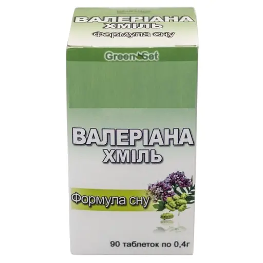 Валериана - Хмель - Формула сна GreenSet 90 таблеток