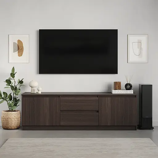 Тумба під телевізор MebelStar Нео 2Ш2Д 150x43x53 см Дуб рістрето (MBS-1251) - фото 2