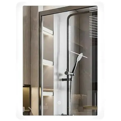 Зеркало Mixxus Premium OLIVARY MR19-80x60-REVERSE (LED Touch, Anti-fog (3-6,5kK)) (MP6628) - фото 1