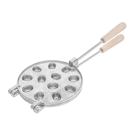 Орешница форма для выпечки орешков на 12 половинок орехов со съемными ручками RS в подарочной коробке Серый 88096 - фото 8