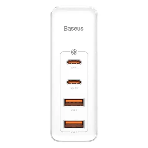 Адаптер мережевий BASEUS GaN2 Pro Quick Charger |2USB/2Type-C, QC/PD, 100W, 5A| (CCGAN2P-L02) - фото 3