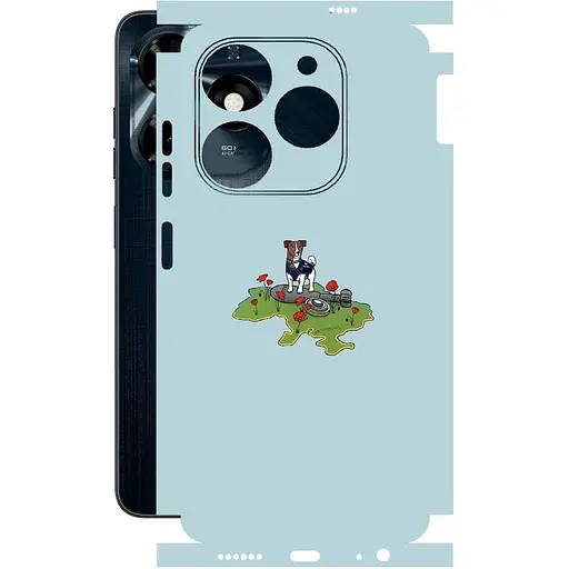 Защитная пленка StatusSKIN для Tecno Spark 20C Корпус Винил Патрон 2 - фото 1
