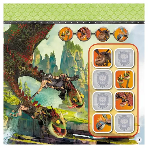 Судоку для детей "Драконьи всадники" 1191003 с наклейками - фото 4