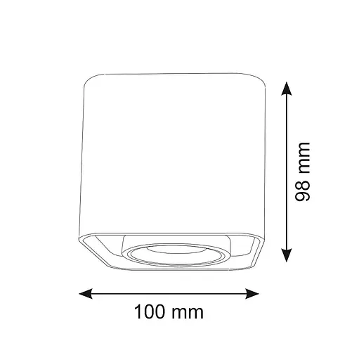 Точковий світильник Polux Goldlux 321404 Xeno GU10 1x10W IP20 BK - фото 4