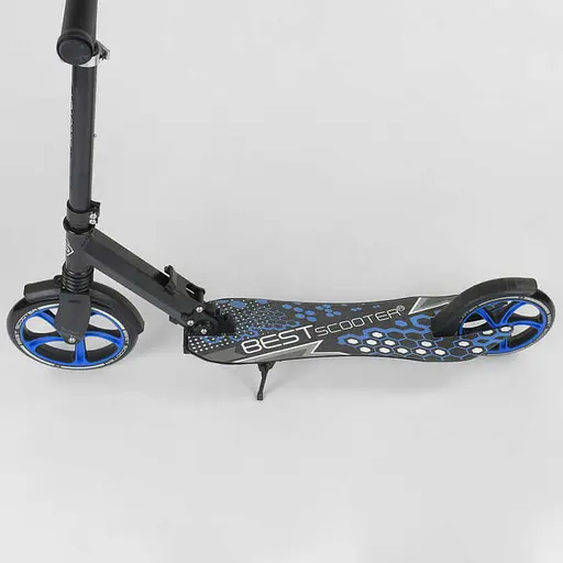 Самокат дитячий Best Scooter 83х15х39 см Чорно-синій 000231563 - фото 3