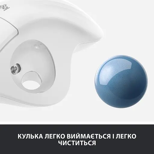 Мышь компьютерная Logitech Ergo M575 Bluetooth Offwhite (910-005870, 910-005981) - фото 5
