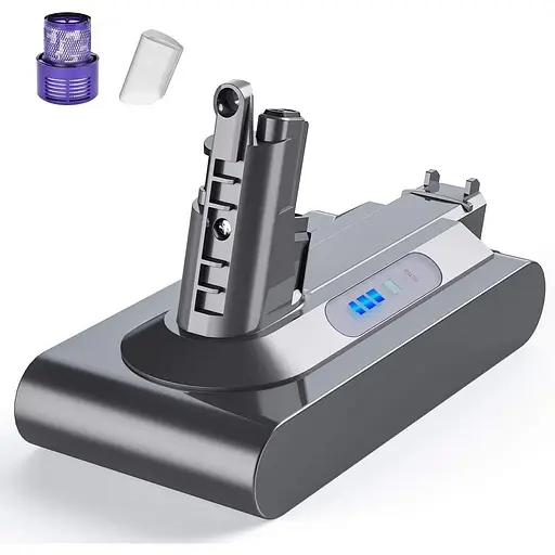 Оновлена батарея V6 на 0.10 Ач Заміна акумулятора 25.2 В V10 для Dyson V10 Абсолютна моторна голова тварини Пухнастий SV12