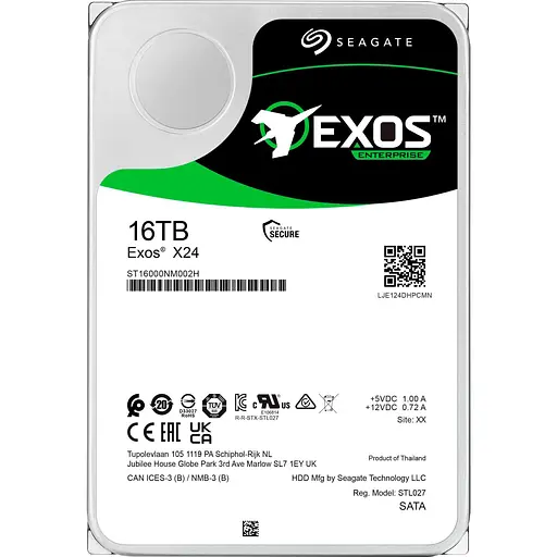 Жесткий диск 3.5" Seagate Exos X24 SATA 16TB ST16000NM002H (151165)