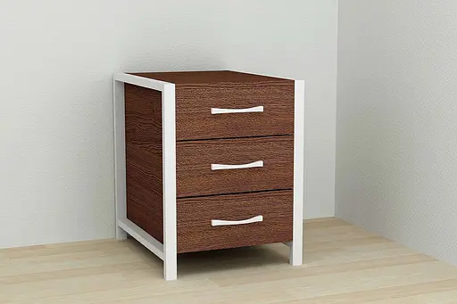 Тумба універсальна Ferrum-decor Вів'єн 3 50x41x40 білий ДСП Венге 16мм (FRD-106182) - фото 5