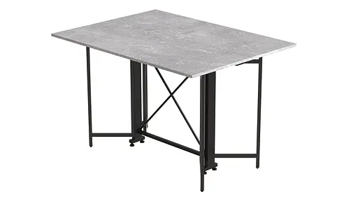 Стол-книга трансформер Спайдер Ferrum-decor 750x1150x880 Черный металл ДСП Бетон 16 мм (FRD-105094) - фото 4