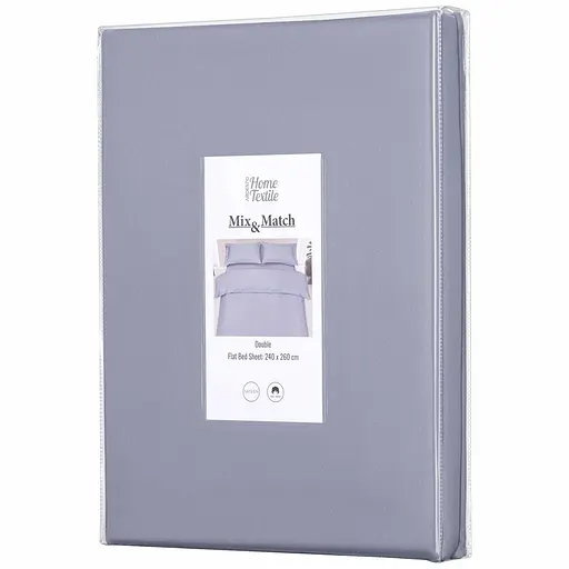 Простирадло Ardesto Mix&Match, 240x260см, 100% бавовна, сатин, туман (ART2426FSF) - фото 1