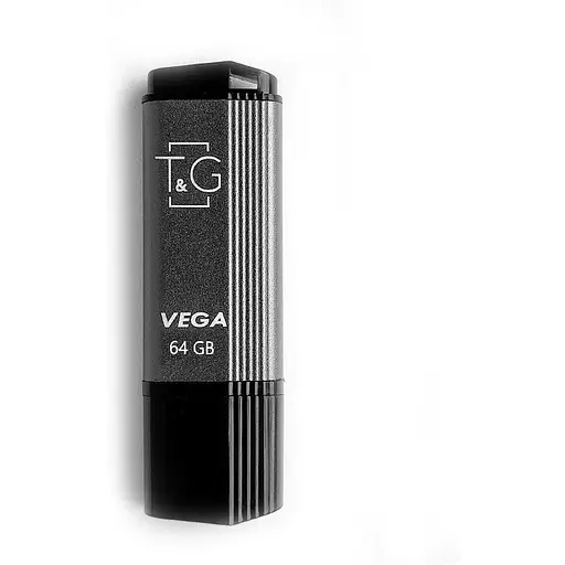 Флеш накопитель USB 64Gb T&G Vega TG121 Grey USB 2.0 (TG121-64GBGY) - фото 1