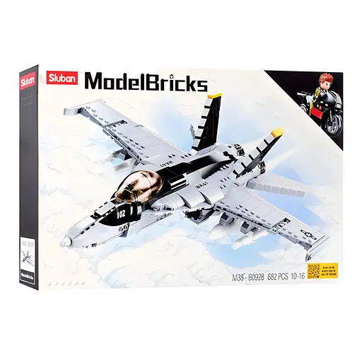 Конструктор Sluban Model Bricks Погоня на винищувачі на 682 деталі (M38-B0928) - фото 4