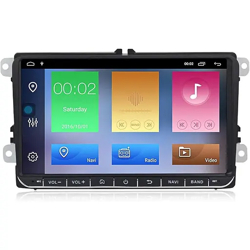 Стереосистема Android 10 9" для Volkswagen VW Passat Golf MK5 Jetta Tiguan T5 Skoda Seat GPS