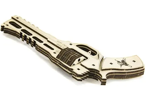 Дерев'яний конструктор Револьвер Rhino 60DS 42 деталі - фото 5