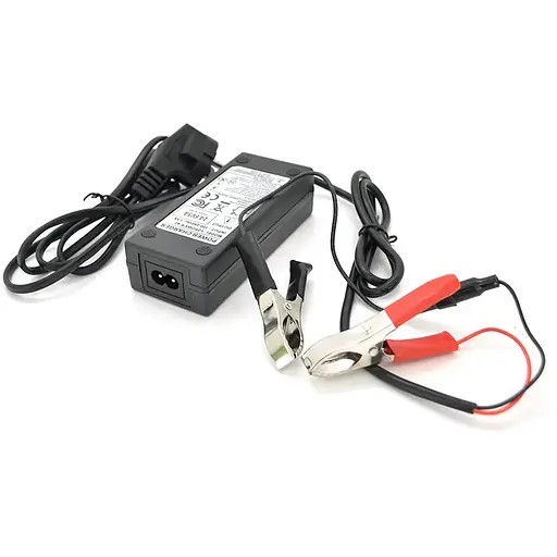 Зарядное устройство для аккумуляторов Merlion LiFePO4 12V (14,6V) -3A-36W + крокодилы, BOX, Q50