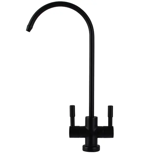 Кран для обратного осмоса Globus Lux ALPEN SBT1-76A-BB черный матовый одноручный смеситель с поворотным изливом - фото 3