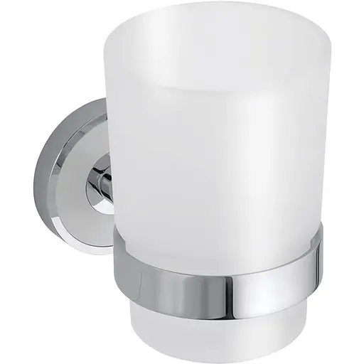 Склянка з тримачем Bemeta Trend-I основа біла 104110018 білий - фото 1