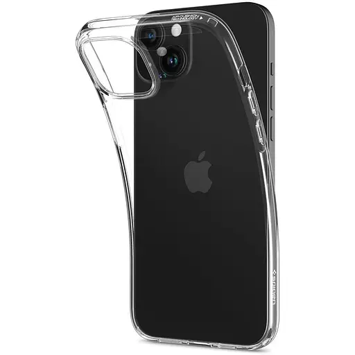 Оригинальный прозрачный силиконовый чехол Spigen Liquid Crystal Flex Crystal Clear для iPhone 15 (ACS06481) - фото 2