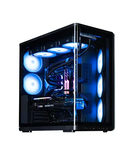 Zalman Корпус P60 без БР, 2xUSB3.0, 1x Type C, 3x120мм ARGB Reverse, 2x120мм ARGB, VGA 435мм, LCS ready, Curved Tempered Glass, Dual Chamber, ATX, чорний - фото 8