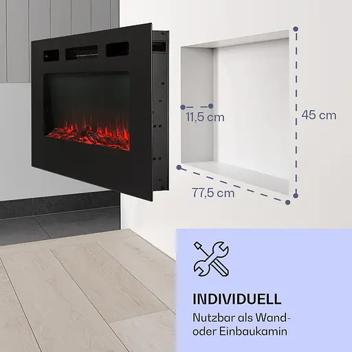 Електричний камін Klarstein Galeras 1800 Вт (10038687) - фото 2