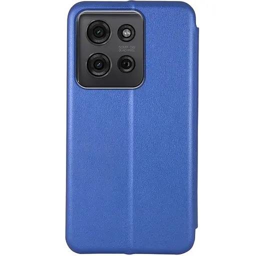 Кожаный чехол-книжка Classy для Motorola Moto G75 5G Синий - фото 2