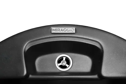 Кухонная мойка гранитная Miraggio Valencia black 442x442x202 00210907, Черный - фото 5