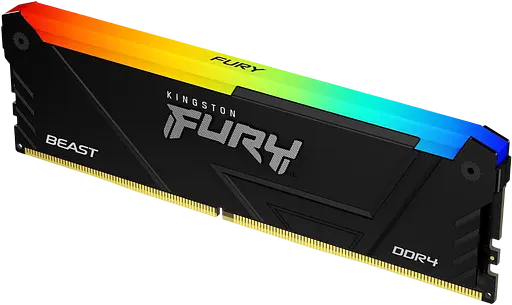 Оперативная память Kingston Fury 16GB DDR4 3200MHz Beast RGB (KF432C16BB12A/16WP) - фото 2