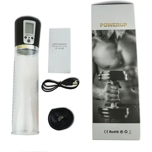 Автоматический вакуумный насос Men Powerup на аккумуляторе, LED-табло - фото 3