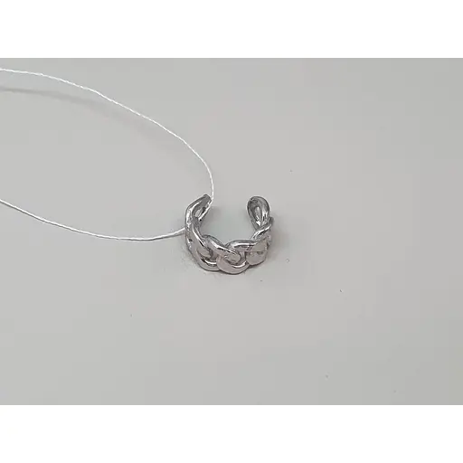 Серебряная серьга-кафф на хеликс. 9132477Р - фото 4