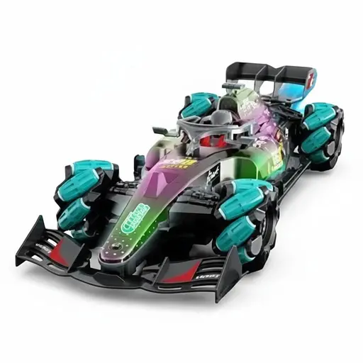 Радиоуправляемая Машина YF 668 P36A-02, Масштаб 1:14, Парогенерация, Роликовые колеса, 360°, Аккум. 3.7V, Синяя