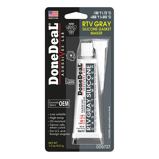 Термостійкий сірий силіконовий формувач прокладок DoneDeal 42.5 г (DD6737)