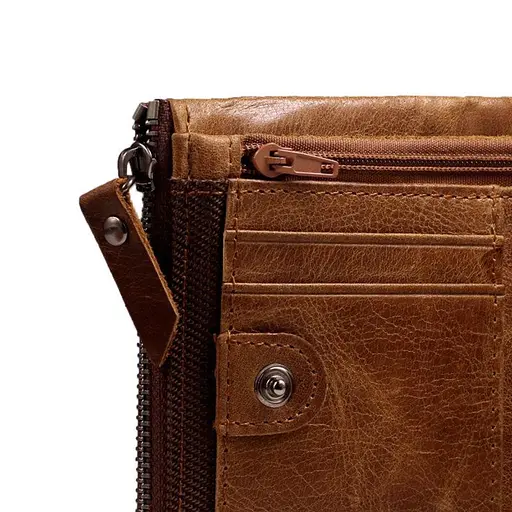 Мужской кожаный кошелек BULL 9.5х12х2 см acs0029270 - фото 8