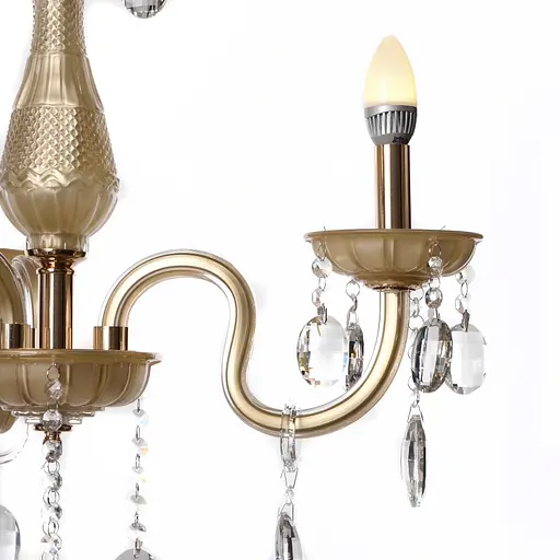 Люстра свічка Brille підвісна кришталева E14 40W G (BCL-382S/3) - фото 3