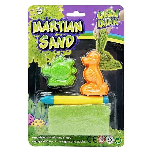 Игровой набор "Марсианский песок" Bambi WLN-51A кинетический, светится в темноте - фото 1