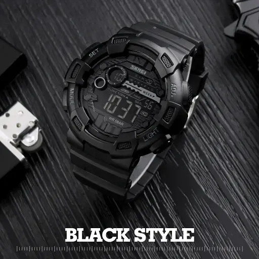 Наручний годинник Skmei 1243 Black, 1243BK (15919) - фото 4