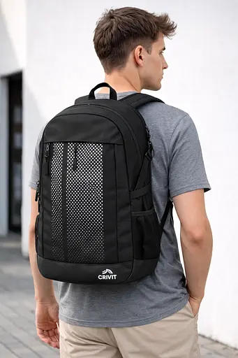 Міський рюкзак 23,5L Crivit чорний Delta sum0028824 - фото 1
