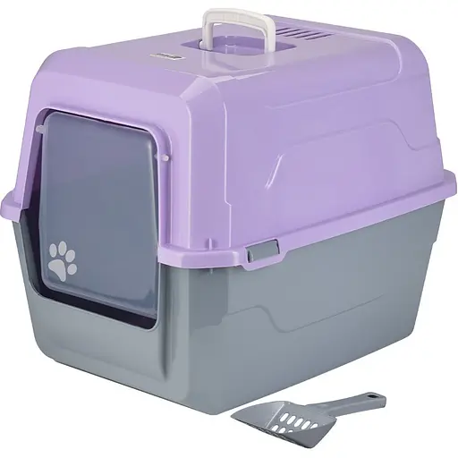 Туалет для кошек AnimAll CNR 143 закрытый фиолетовый 