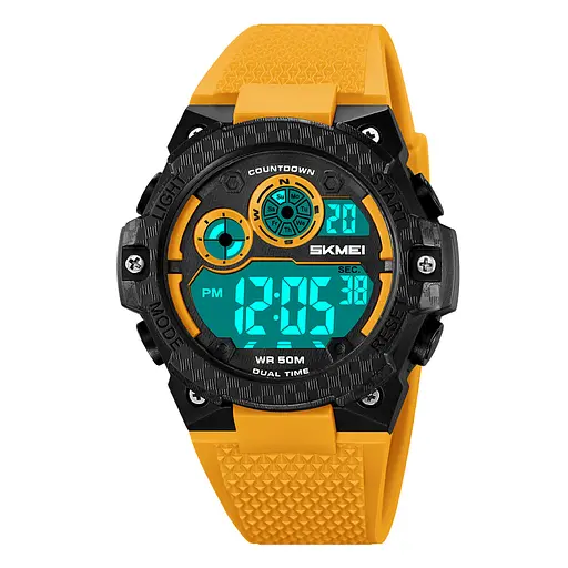 Наручний годинник чоловічий 2337YL Yellow Skmei acs0030007 - фото 2