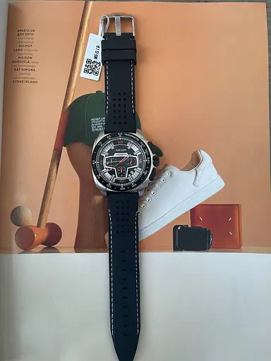 Чоловічий годинник Megir 2056 Todest Silver/Black - фото 4