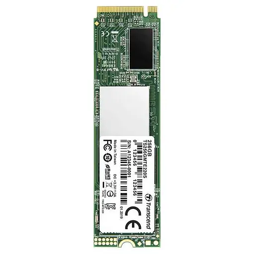 Накопитель SSD Transcend m.2 NVMe 256Gb 220S 240 250 (TS256GMTE220S) - фото 1